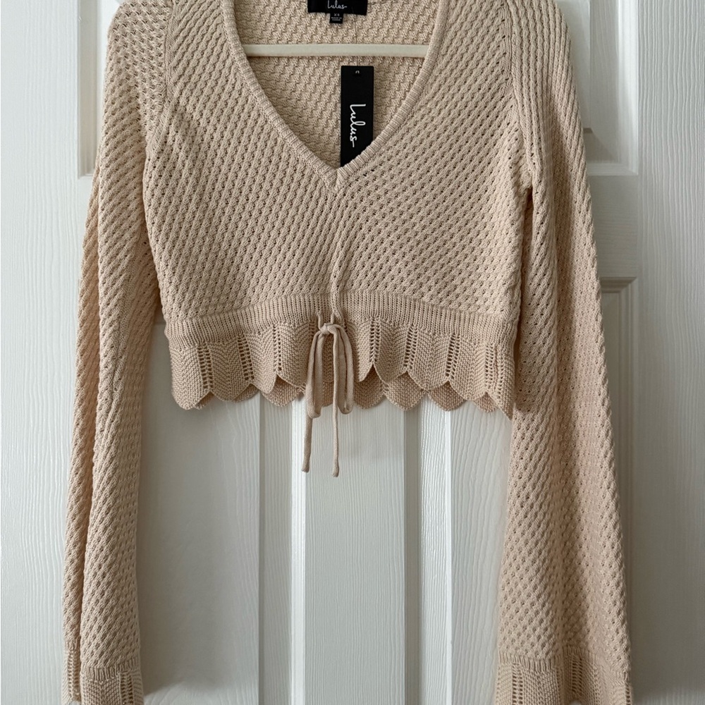 Lulu's Cream Knit Sweater